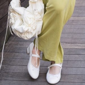 FREAK'S STORE パンプス ROVERETO/ロベレート ローヒール ストラップリボン付きシューズ