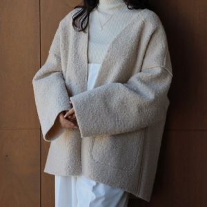 Bonjour Sagan 「Bonjour Sagan」 ノーカラージャケット FREE ライトベージュ レディース